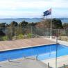 Buy cheap OEM Building Tempered Glass Swimming Pool Balcony Railing Glass 316 Clamp Spigot Fence from wholesalers