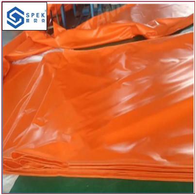 Buy cheap Orange Waterproof PVC Coated Chicken Manure Conveyor Belt for farming from wholesalers