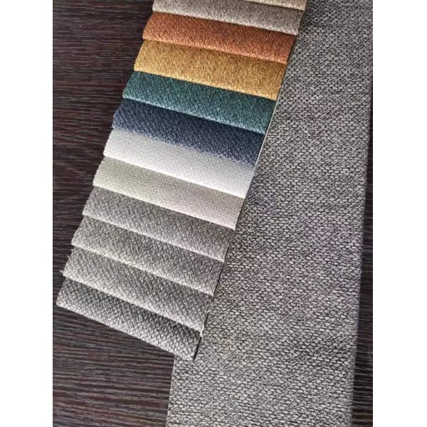 Upholstery Woven Soft Linen Fabric Linen Jacquard Fabric With Anti Pill Feature