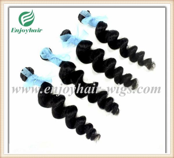 Buy cheap Brazilian 5A virgin remy hair weave ,natural color(can be dye) loose wave 10''-26''length from wholesalers