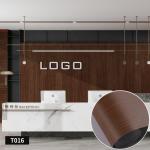 Brown PVC Wood Grain Wall Sticker Waterproof Light Wood Grain Wallpaper