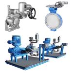 Pressure / Flow Control Skid Samson LTR 43 Butterfly Valves And Auma Electric