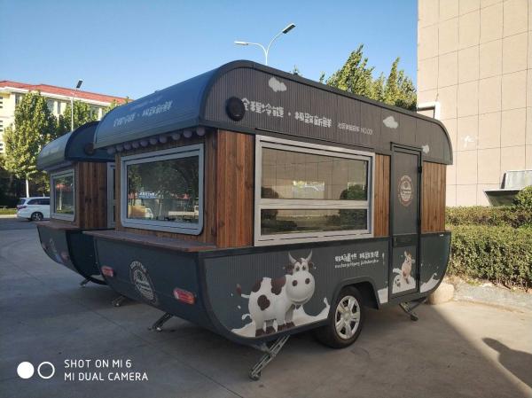 Buy cheap Affordable Retro Our Food Mobile Food Cart Trailer Street Stainless Steel Ship Type Truck from wholesalers