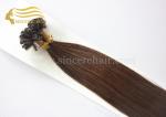 20 Inch Remy Human Hair Extensions 1.0 G Brown Pre Bonded Flat Tip Hair
