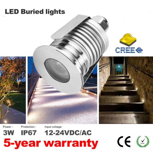 Buy cheap Mini Led Deck Lights DC12V Low Voltage Outdoor Lighting IP67 Recessed spotlights Led Buried light Exterior Lighting from wholesalers