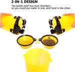 Dual Chambered Storage Hallupets 2 In 1 Dog Water Bottle Hallupets Collapsible