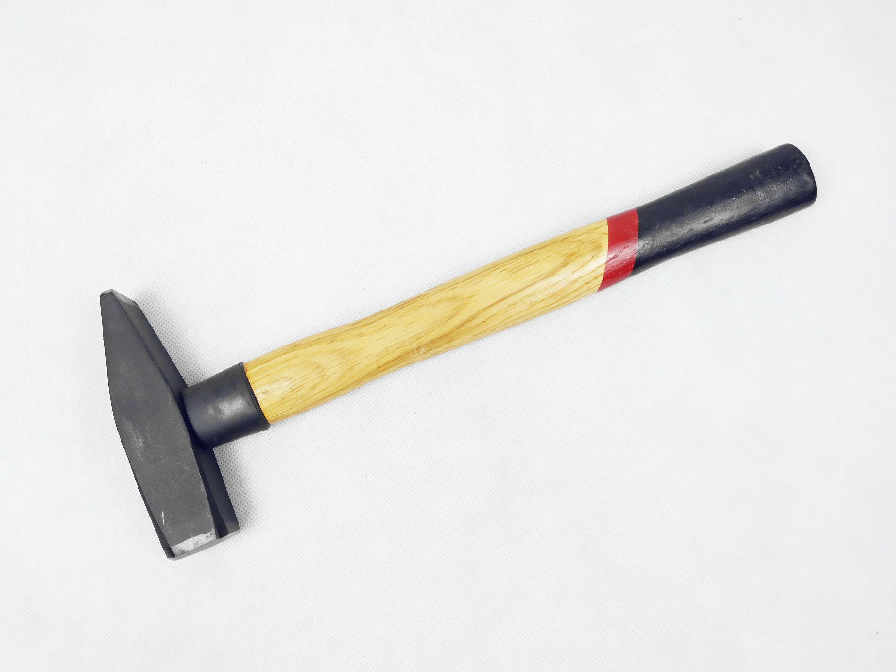 DIN standard carbon steel materials Machinist Hammer with double colors wooden handle