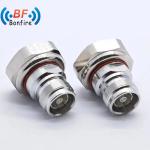 Waterproof 4.3-10 Male to 7/16 DIN Female RF Adaptor Connector with IP 67 Rating
