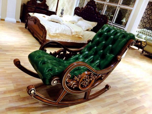 Buy cheap Green Wooden European Style Lounge Chair Living Room Relex Modern Rocking Chair from wholesalers