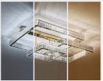 Luxury Living Room Smart Led Chandelier Modern Hall Glossy K9 Crystal Ceiling