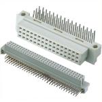 DIN 3 Row 64 Pin Idc Ribbon Cable Connectors Copper Alloy Material With PBT
