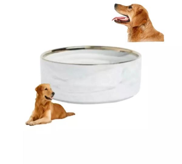 Buy cheap Customized Round Pet Bowls Matted Ceramic Dog Bowls With Wooden Stand For Dogs Cats from wholesalers