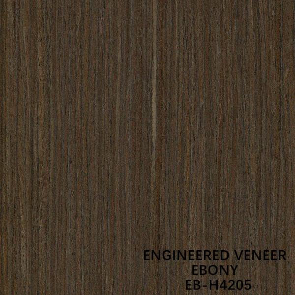 Buy cheap Decorative Ebony Wood Veneer Black Oak H4205 Straight Cut For Cabinet Face Fleeced Back from wholesalers