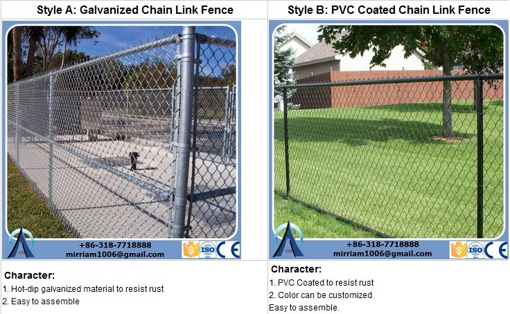 1.8m height of Galvanized Cyclone chain wire/ Chain-Link Fence Gate Victoria