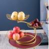 Buy cheap Powder Coated Anti Corrosion 0.8KG Steel Fruit Basket Three Storey from wholesalers