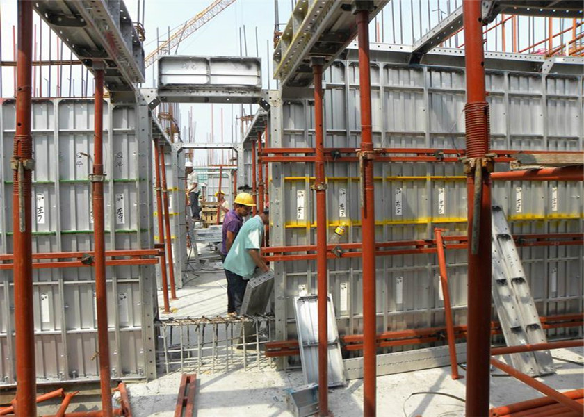 6061-T6 Aluminum Construction Formwork System Permanent Formwork For Concrete Walls