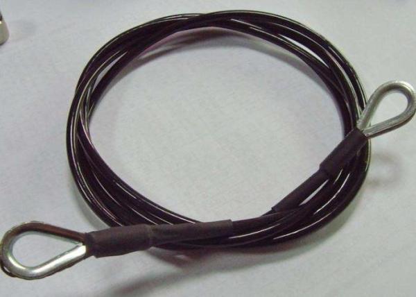 Buy cheap Black Gym Wire Rope 1/4 Inch Outer Diameter For Gym Equipment Assembly from wholesalers