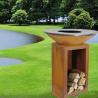 Buy cheap Outdoor camping Corten Steel Charcoal BBQ Grill Large Barbecue Grill Machine from wholesalers