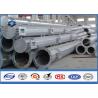 Buy cheap Q345 steel utility poles 50 years Life Time , steel light pole with Base Plate/ Anchor Bolts / Climbing Rungs from wholesalers