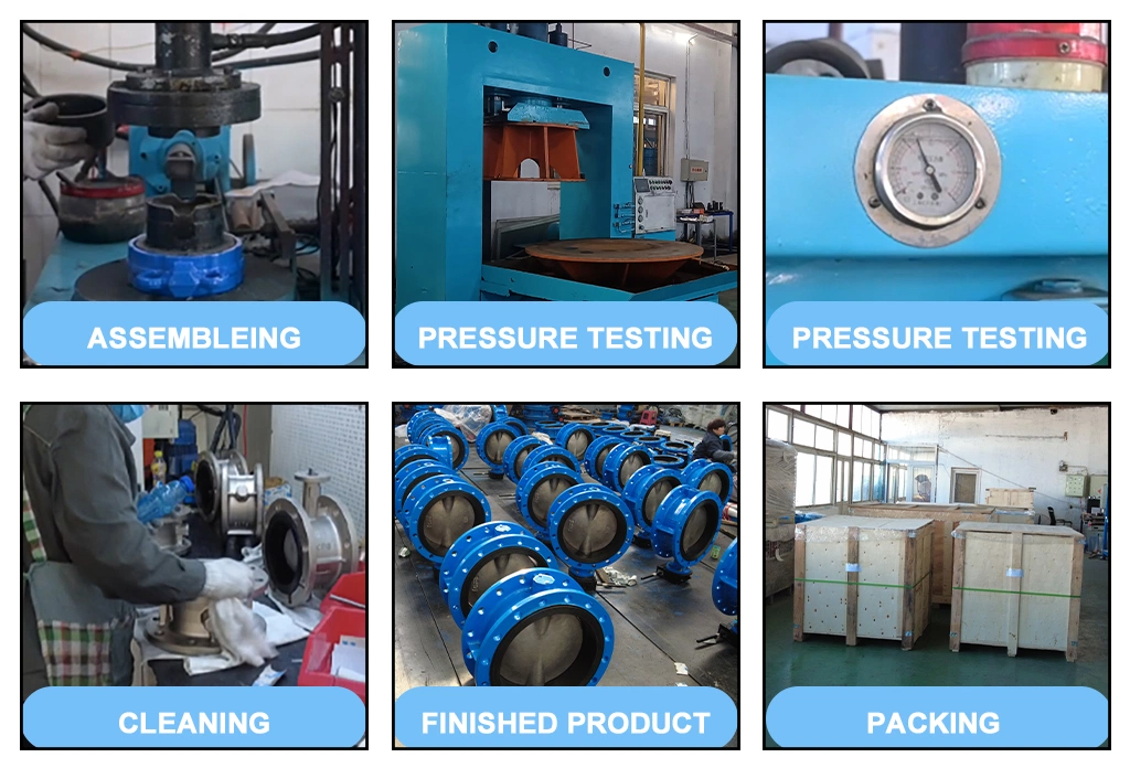 EPDM Lined Butterfly Water Valve for Wafer Type Lugged Ductile Iron/Stainless Steel