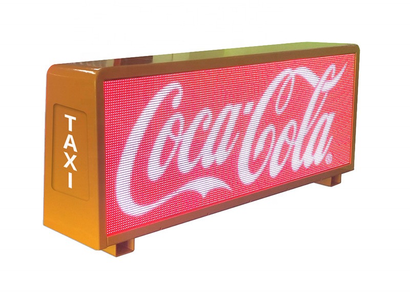 Advanced 5mm Pitch Size Car LED Sign Display with Asynchronous Control 96*32 Cm