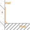 Buy cheap Matt Silver Skirting Board Profiles Wall To Floor Anodizing Surface from wholesalers