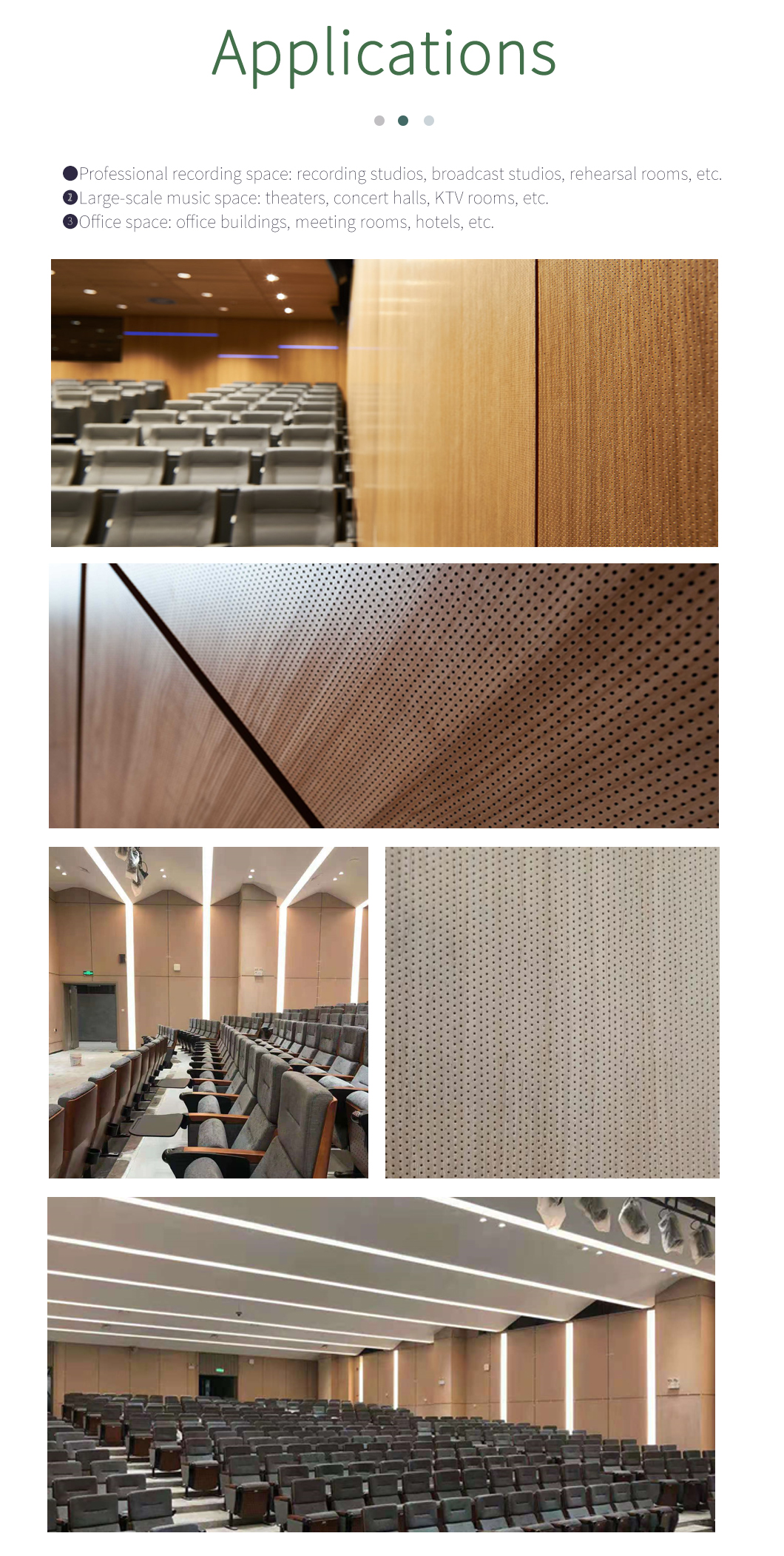 Contemporary Design Micro Perforated Acoustic Panels For 0.5mm Micro Hole