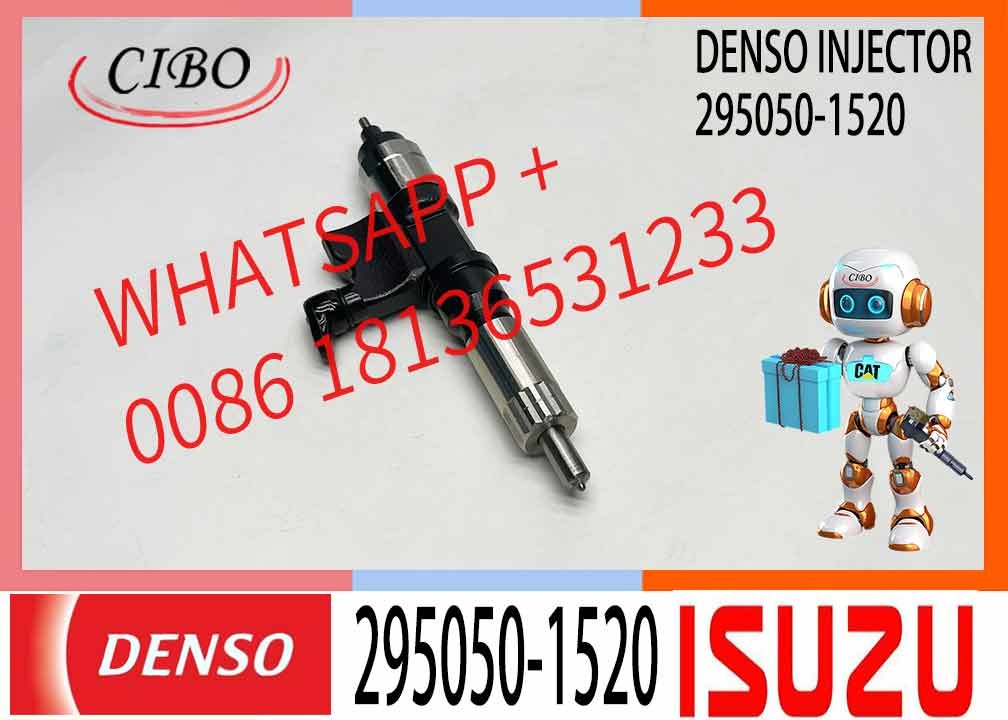 Common rail diesel fuel injector 295050-1520 8-98243863-0 for ISUZU 4HK1 6HK1 Hitachi ZX250-5A