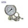 Buy cheap SS316 Silicone Sanitary Pressure Gauge 100mm 1.6% Accuracy from wholesalers