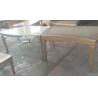 Buy cheap Curved Tempered Glass Dining Table , Contemporary Glass Dining Table For Events from wholesalers