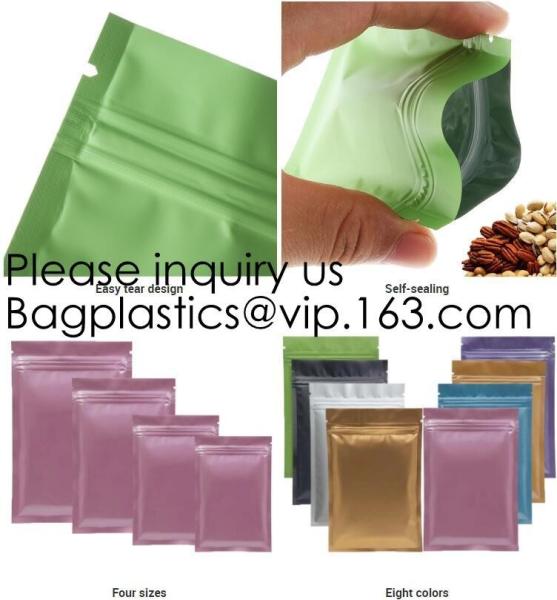 Buy cheap Holographic Packaging Bags For Glitter Powder Packing Laser Small Zipper Lip Mask Bag Eyebrow Brush Hologram Foil Pouch from wholesalers