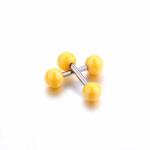 Candy Color Stud Earrings Double Ball Sided Earrings for Women Ear Jewelry