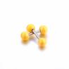 Buy cheap Candy Color Stud Earrings Double Ball Sided Earrings for Women Ear Jewelry from wholesalers
