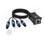 4 Channel 4 Pin Female Connector Electrical Glass Reinforced OEM OFC Loud