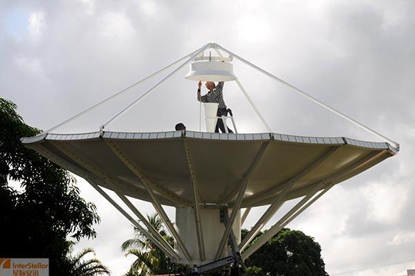 Buy cheap 9.0m C / Ku Band Earth Station Antenna, 9.0m c/ku band satellite communication dish from wholesalers
