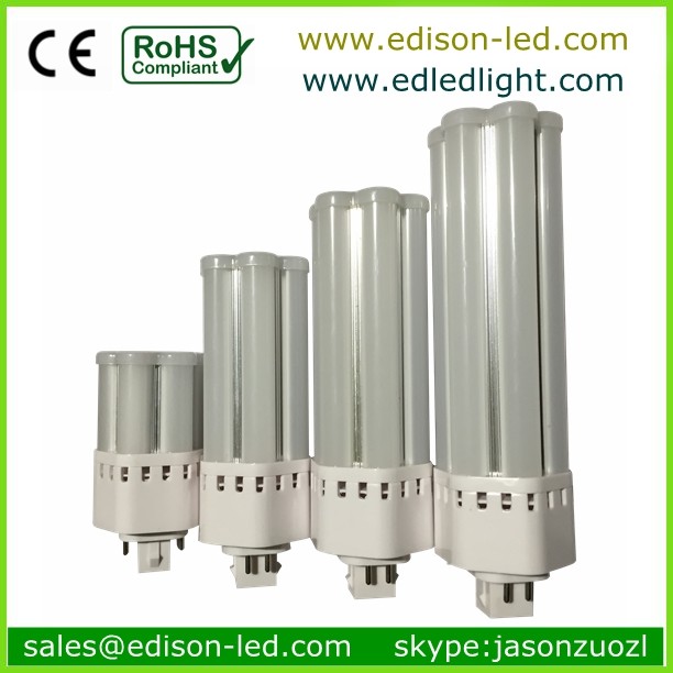 high lumen 15w LED G24 2pins lamp replace MHL lamp 153mm length 360 degree plug light