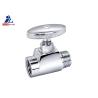 Buy cheap Plastic Handle 15mm Stop Valve Threaded Male HPb 57 Chrome Plated from wholesalers