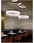Modern oval crystal chandelier Crystal Light Kitchen Fixture Led Modern Home