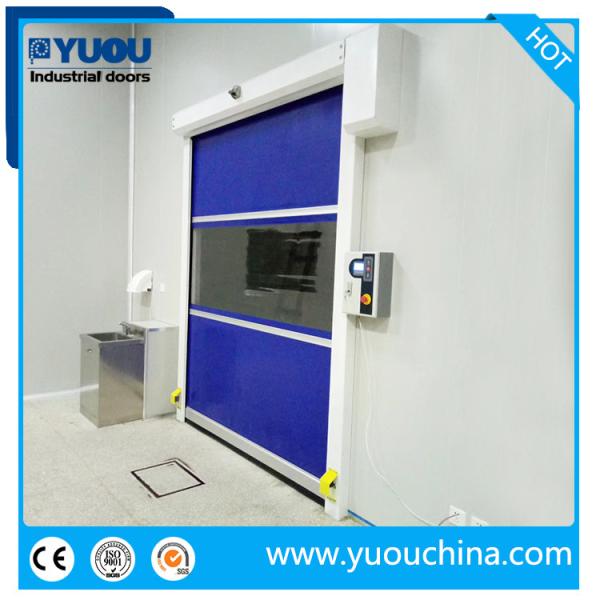 Industrial Pvc Fabric High Speed Roll Up Door Overhead Rapid Roller Shutter Door
