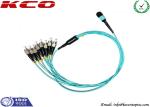 FTTA 3.0mm Fiber Optic MPO MTP To 8 FC UPC Patch Cord MPO SM MM Trunk Cable