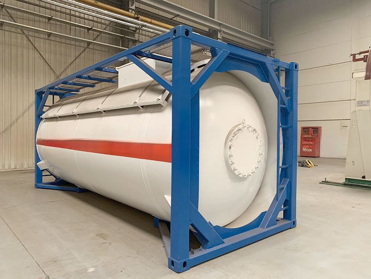 9 High Stacking T50 LPG Liquid Chlorine Gas 20ft ISO Tank Container 18/23.45Bar Pressure