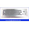Buy cheap Compact 65 Keys Brushed Industrial Keyboard With Trackball from wholesalers