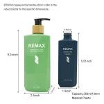 130ml Plastic Small Shampoo Bottles Dark Blue Square for Body Care