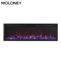 Buy cheap 47inch 1200mm Fully Recessed Electric Fireplace Remote Control DIY Log Stones product
