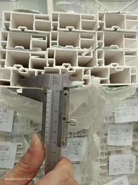Buy cheap UV Resistant Grey Chloride UPVC Door Profiles Heat Insulation Custom Design from wholesalers