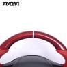 Buy cheap Red Carbon Fiber Rounded Top Flat Bottom Steering Wheel Tesla Model 3 Y from wholesalers