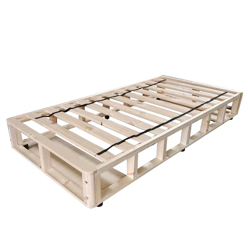 Apartment Bedroom Furniture Cama Strong Bed Frame In Box Customized Size