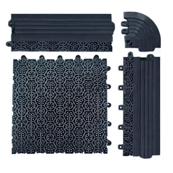 Buy cheap Outdoor Slip Resistant PVC Interlocking Floor Mat 200*200 16MM Thickness from wholesalers