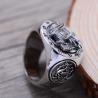 Buy cheap 925 Sterling Silver Engraved Rosefinch Taiji Design Vintage Men Ring (057626) from wholesalers