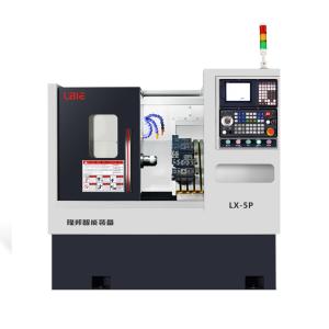 China Linear Guideway Automatic Twin Spindle Cnc Lathe 35mm Width Of Bed on sale